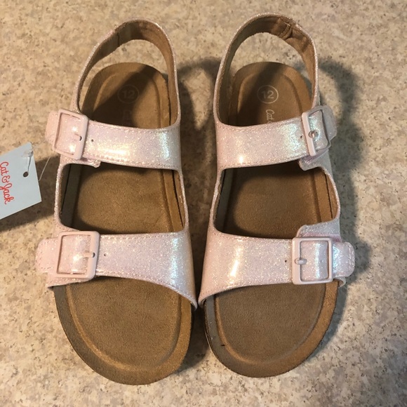 Cat & Jack Other - SOLD-Girl’s New Pink Glittery Sandals Size 12